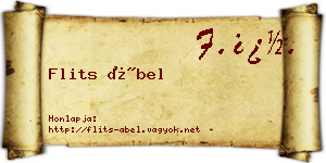Flits Ábel névjegykártya